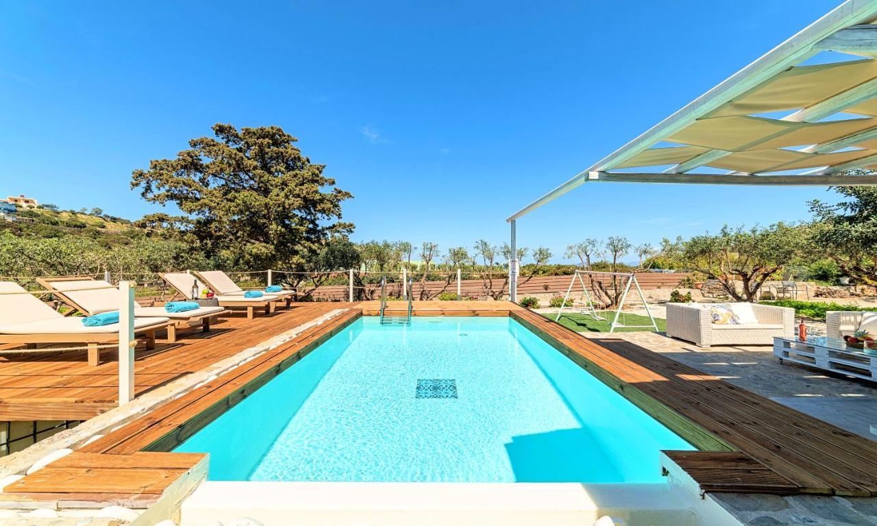 Cretan Lodge Heated Pool Agios Nikolaos Exterior foto