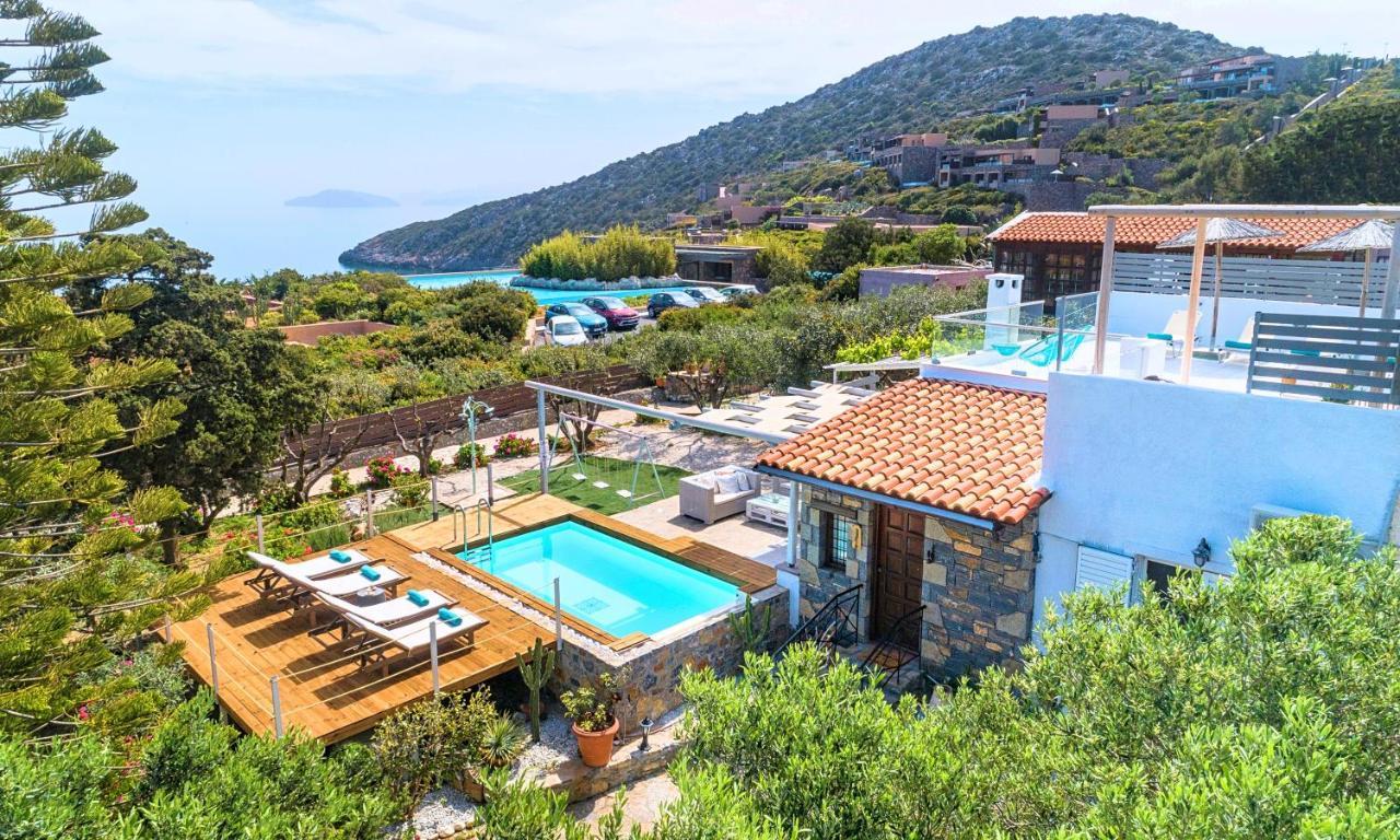 Cretan Lodge Heated Pool Agios Nikolaos Exterior foto