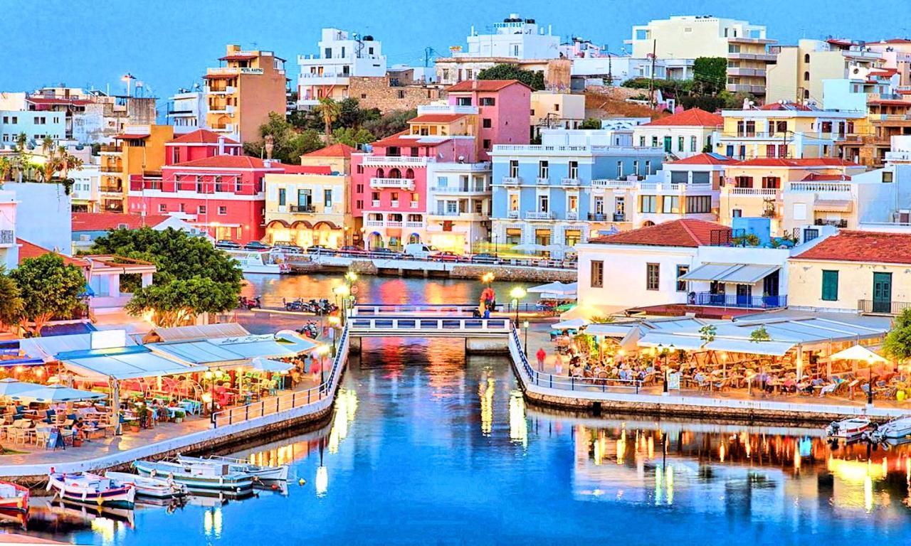 Cretan Lodge Heated Pool Agios Nikolaos Exterior foto