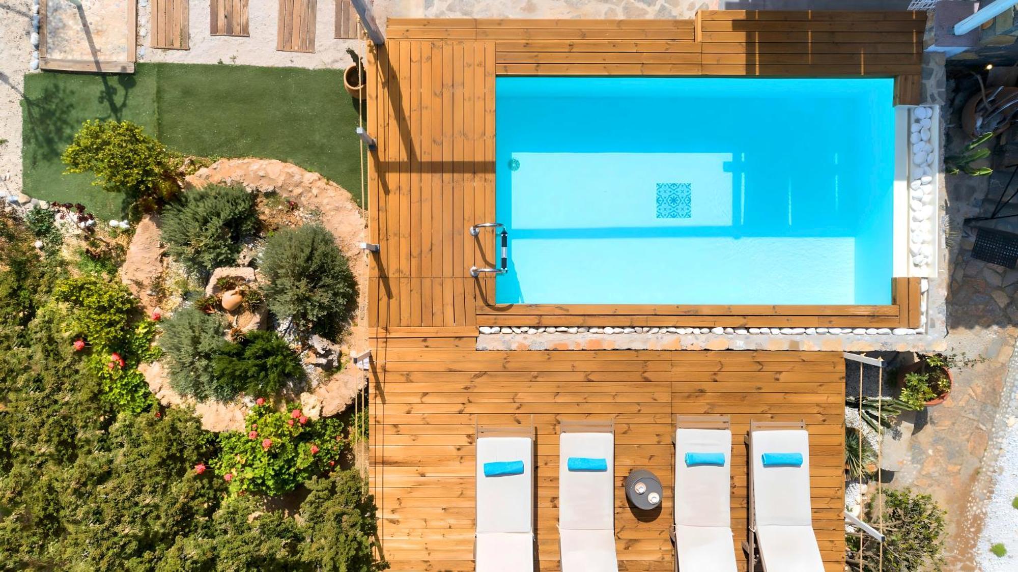 Cretan Lodge Heated Pool Agios Nikolaos Exterior foto