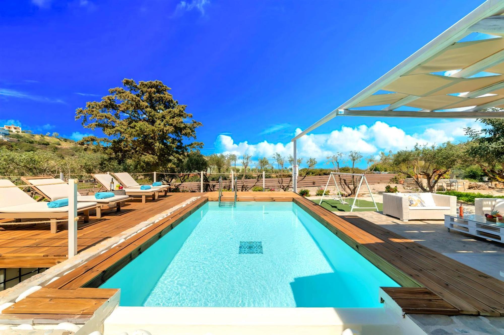 Cretan Lodge Heated Pool Agios Nikolaos Exterior foto